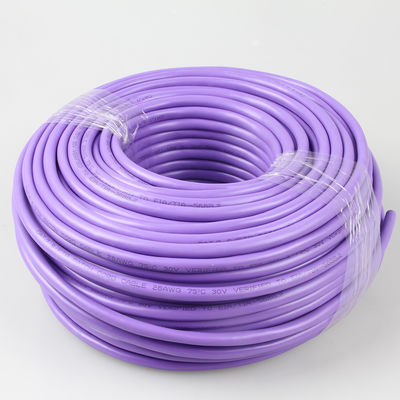 ม้วนสายเคเบิลอีเธอร์เน็ต Cat 7 ปฏิบัติสีม่วง, สายเคเบิลอีเธอร์เน็ต 1000FT Cat 7 SFTP