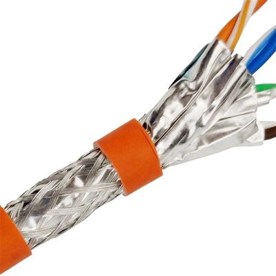 PVC Jacket Ethernet Cat7 Lan Cable ฉนวน HDPE ทองแดงเปลือย
