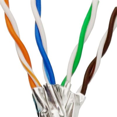 สายเคเบิลกลางแจ้ง 26AWG SFTP Cat7 สายคู่บิดเกลียวแบบมีชีลด์