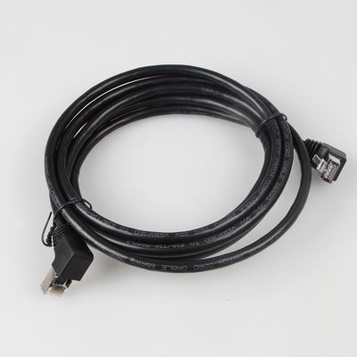 สายแพทช์ Cat7 ที่เสถียรของ OEM 90 องศาถึง 270 องศาขึ้นไป