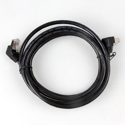 สายแพทช์ Cat7 ที่เสถียรของ OEM 90 องศาถึง 270 องศาขึ้นไป