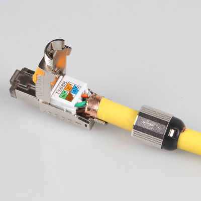 สายเคเบิล Cat 7 STP ที่ปิดภาคสนาม, สายเคเบิลแพทช์เครือข่ายโมดูลาร์ RJ45 8P8C Cat 7