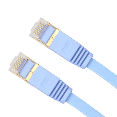 สายเคเบิล UTP แบบแบนสำหรับใช้งานจริง 30 AWG, สายเคเบิลแพทช์บางพิเศษ RJ45 CAT6