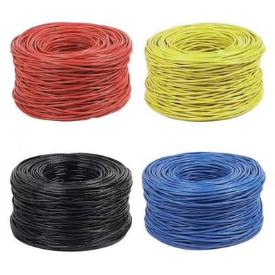 23AWG สาย Lan Cat6 ที่ใช้งานได้จริง BC 0.57 UTP PVC Jacket 4 คู่ 305 ม.