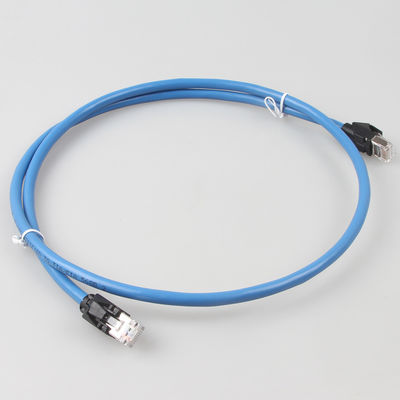 สายเคเบิลอีเธอร์เน็ต Cat6a S / FTP 6 ฟุต RJ45 แพทช์สายไฟเครือข่ายสายเคเบิลเครือข่ายโซ่ลากอุตสาหกรรม