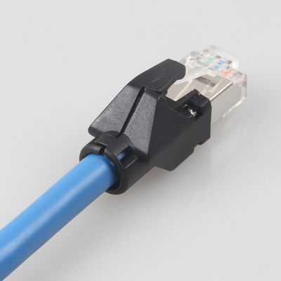 สายเคเบิลอีเธอร์เน็ต Cat6a S / FTP 6 ฟุต RJ45 แพทช์สายไฟเครือข่ายสายเคเบิลเครือข่ายโซ่ลากอุตสาหกรรม