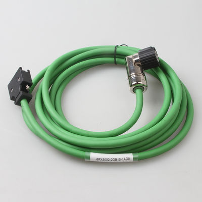 V90 6FX3002-2DB10 คาเบิ้ล Encoder คาเบิ้ลเชื่อมเครื่องยนต์เซอร์โว โพล็กพร้อมติดตั้งสายไฟฟ้าสีเขียว